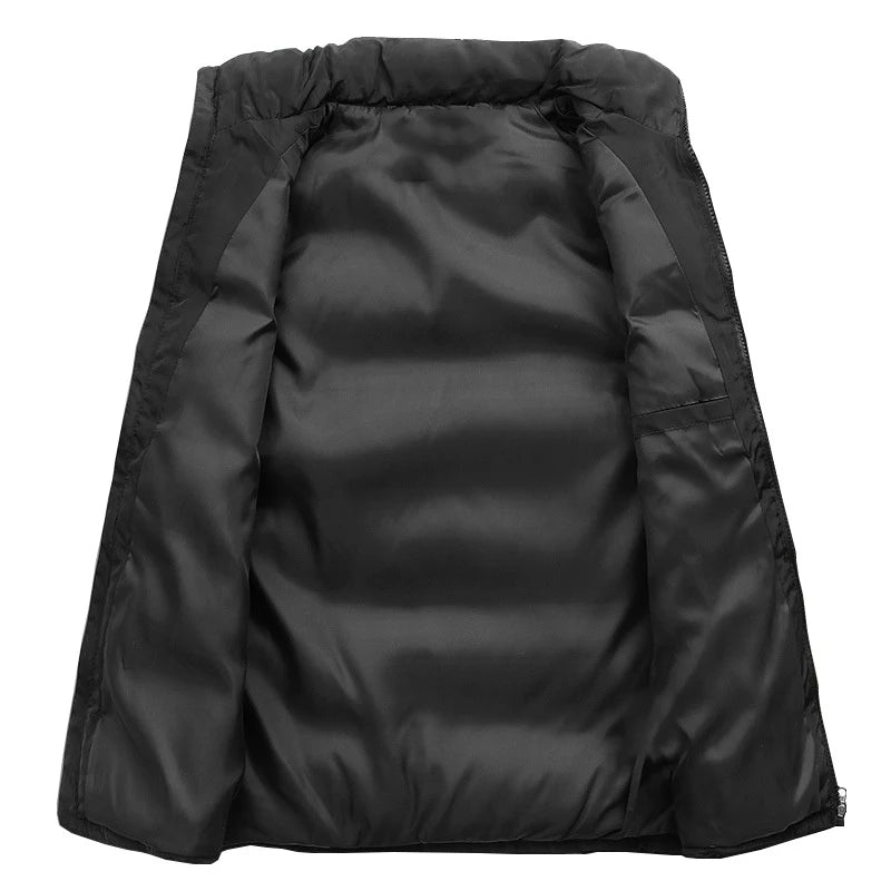Brandon | Gilet sans Manches Homme Matelassé Col Montant Zip et Poches
