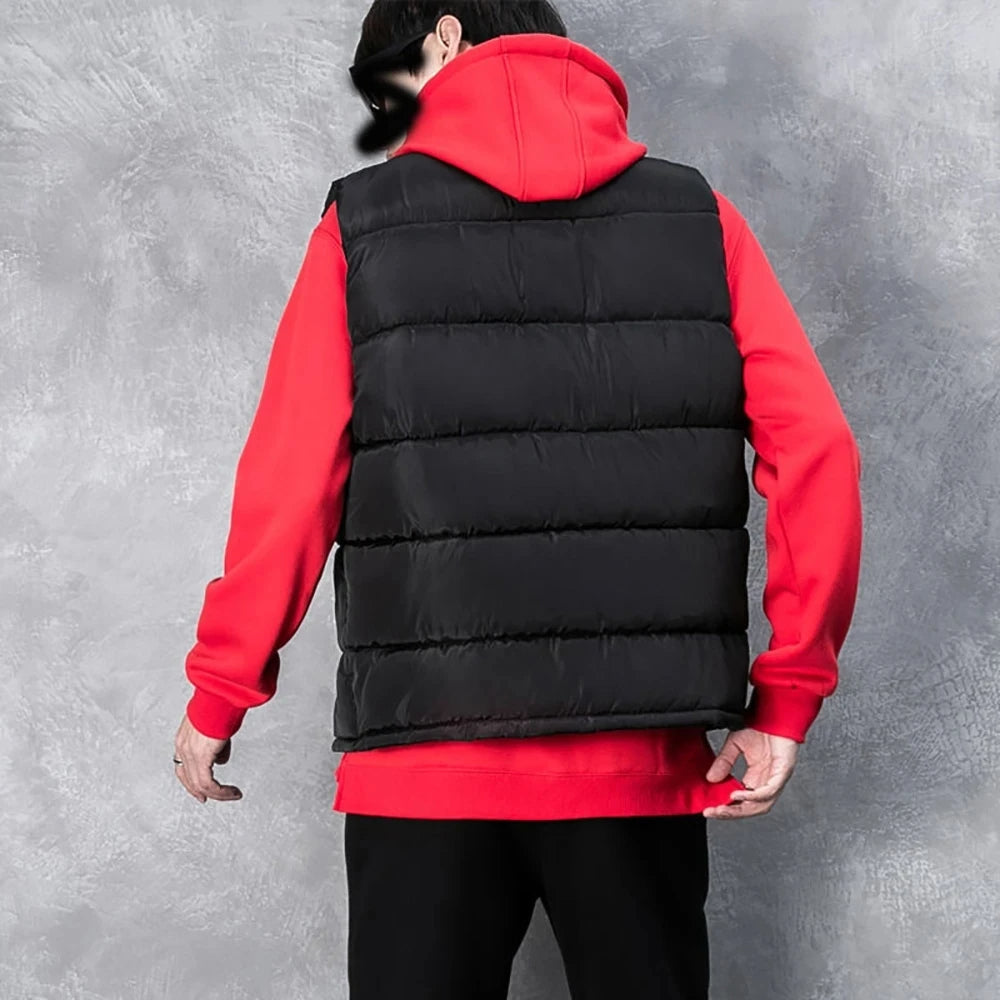 Brandon | Gilet sans Manches Homme Matelassé Col Montant Zip et Poches